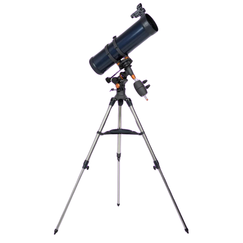 Telescópio Refletor Newtoniano Astromaster 130EQ Celestron com Montagem Equatorial Germânica e Tripé de Aço Original