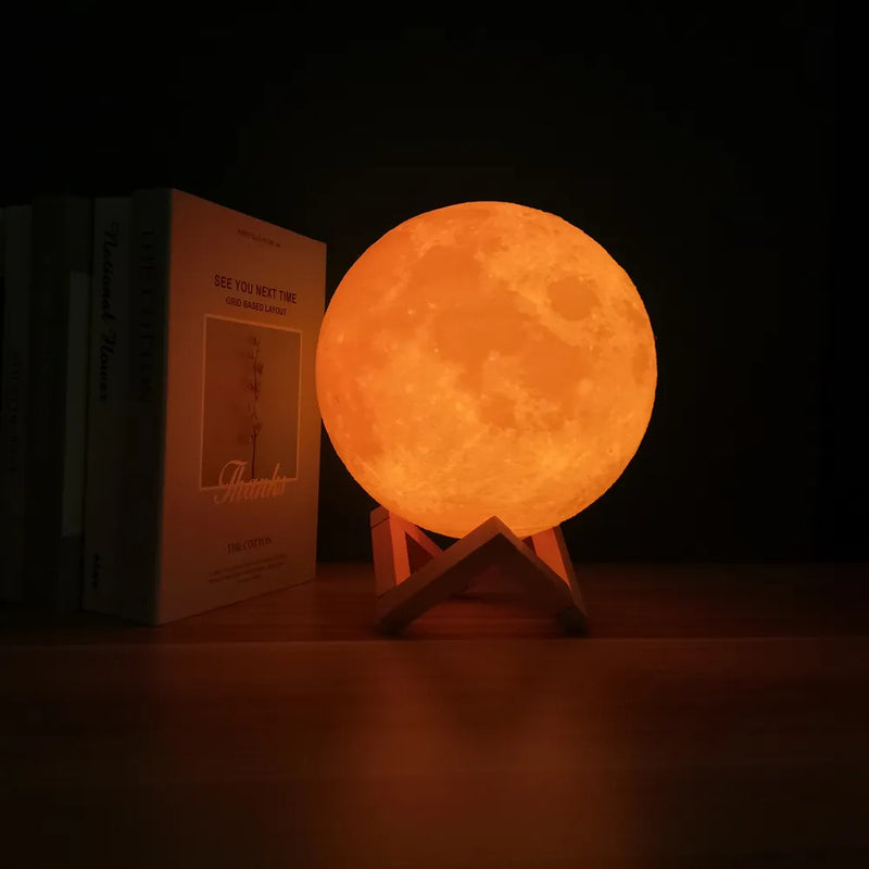 Luminária 3D da Lua