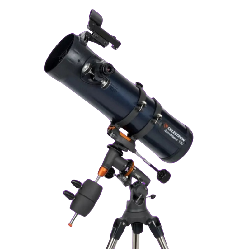 Telescópio Refletor Newtoniano Astromaster 130EQ Celestron com Montagem Equatorial Germânica e Tripé de Aço Original