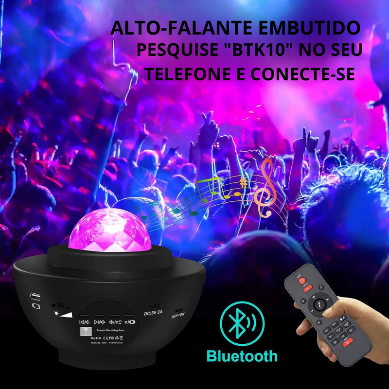 Projetor Estrelado Bluetooth