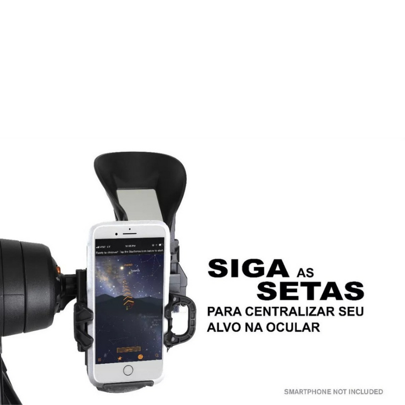 Telescópio Celestron com Autoguia Smartphone Explorer DX130